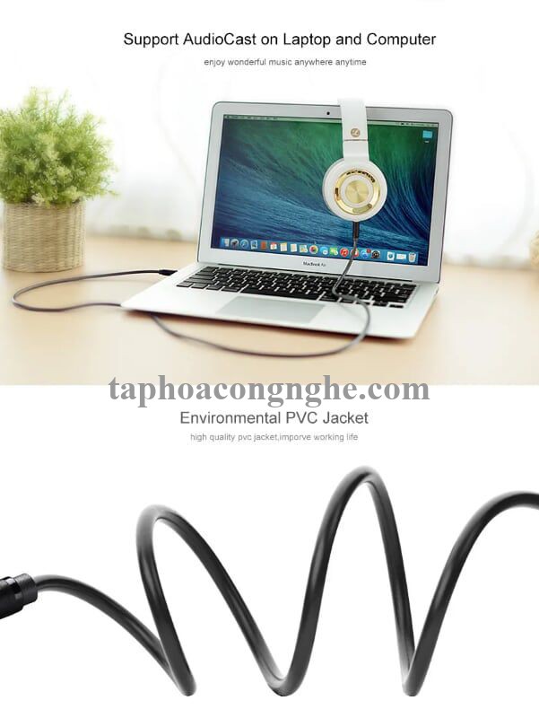 Ugreen 10501 0.5M màu Đen Cáp âm thanh 2 đầu 3.5mm dương AV101 30010501